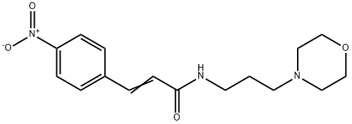 (E)-N-(3-morpholin-4-ylpropyl)-3-(4-nitrophenyl)prop-2-enamide Structure