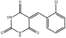 5-[(2-chlorophenyl)methylidene]-1,3-diazinane-2,4,6-trione Structure