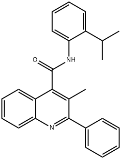 3-methyl-2-phenyl-N-(2-propan-2-ylphenyl)quinoline-4-carboxamide|