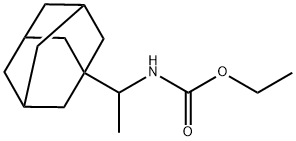 ethyl N-[1-(1-adamantyl)ethyl]carbamate 化学構造式