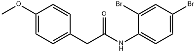 N-(2,4-dibromophenyl)-2-(4-methoxyphenyl)acetamide Structure