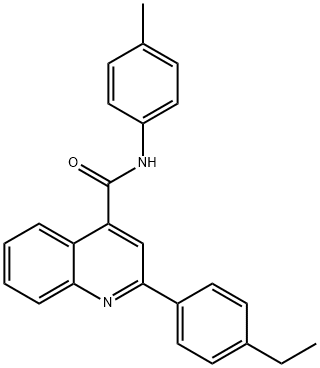 2-(4-ethylphenyl)-N-(4-methylphenyl)quinoline-4-carboxamide Structure