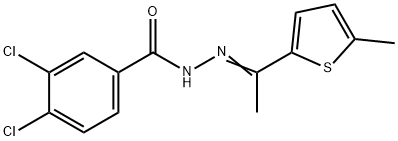 574716-62-4 3,4-dichloro-N-[(E)-1-(5-methylthiophen-2-yl)ethylideneamino]benzamide