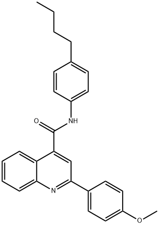 N-(4-butylphenyl)-2-(4-methoxyphenyl)quinoline-4-carboxamide Struktur