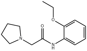 N-(2-ethoxyphenyl)-2-pyrrolidin-1-ylacetamide Struktur