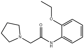 N-(2-ethoxyphenyl)-2-pyrrolidin-1-ylacetamide 化学構造式