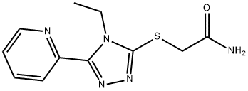 2-[(4-ethyl-5-pyridin-2-yl-1,2,4-triazol-3-yl)sulfanyl]acetamide Structure