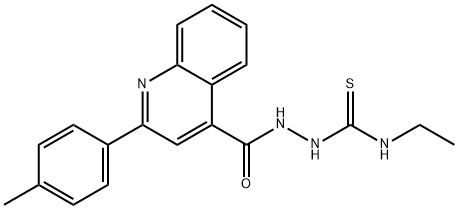 1-ethyl-3-[[2-(4-methylphenyl)quinoline-4-carbonyl]amino]thiourea,587850-92-8,结构式