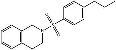 2-(4-propylphenyl)sulfonyl-3,4-dihydro-1H-isoquinoline Structure