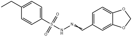 N-[(Z)-1,3-benzodioxol-5-ylmethylideneamino]-4-ethylbenzenesulfonamide Structure