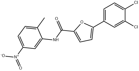 5-(3,4-dichlorophenyl)-N-(2-methyl-5-nitrophenyl)furan-2-carboxamide Struktur