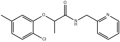 2-(2-chloro-5-methylphenoxy)-N-(pyridin-2-ylmethyl)propanamide Structure