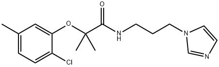 2-(2-chloro-5-methylphenoxy)-N-(3-imidazol-1-ylpropyl)-2-methylpropanamide Structure