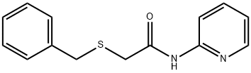 2-benzylsulfanyl-N-pyridin-2-ylacetamide 化学構造式