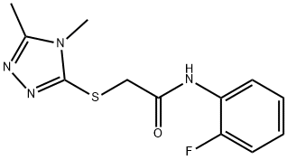 603070-88-8 2-[(4,5-dimethyl-1,2,4-triazol-3-yl)sulfanyl]-N-(2-fluorophenyl)acetamide