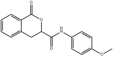 N-(4-methoxyphenyl)-1-oxo-3,4-dihydroisochromene-3-carboxamide Structure