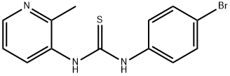 1-(4-bromophenyl)-3-(2-methylpyridin-3-yl)thiourea Structure