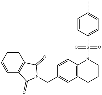 2-[[1-(4-methylphenyl)sulfonyl-3,4-dihydro-2H-quinolin-6-yl]methyl]isoindole-1,3-dione Structure