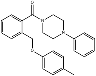 [2-[(4-methylphenoxy)methyl]phenyl]-(4-phenylpiperazin-1-yl)methanone,632292-38-7,结构式