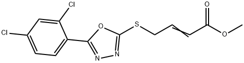 632292-99-0 methyl (E)-4-[[5-(2,4-dichlorophenyl)-1,3,4-oxadiazol-2-yl]sulfanyl]but-2-enoate