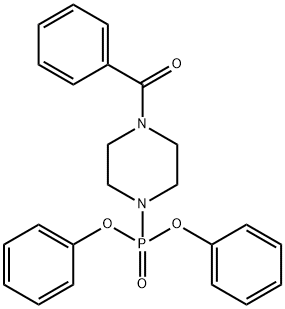 (4-diphenoxyphosphorylpiperazin-1-yl)-phenylmethanone Structure