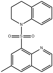 8-(3,4-dihydro-2H-quinolin-1-ylsulfonyl)-6-methylquinoline 结构式