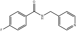 4-fluoro-N-(pyridin-4-ylmethyl)benzamide Structure