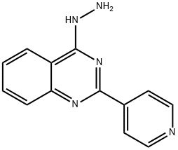 (2-pyridin-4-ylquinazolin-4-yl)hydrazine 化学構造式