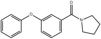 (3-phenoxyphenyl)-pyrrolidin-1-ylmethanone Struktur