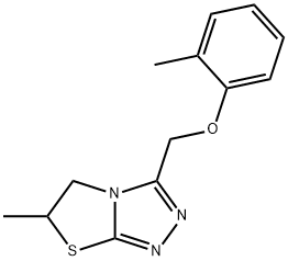 6-methyl-3-[(2-methylphenoxy)methyl]-5,6-dihydro-[1,3]thiazolo[2,3-c][1,2,4]triazole Structure