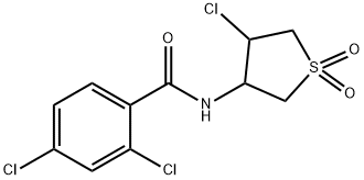 2,4-dichloro-N-(4-chloro-1,1-dioxothiolan-3-yl)benzamide Structure