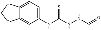 N-(1,3-benzodioxol-5-ylcarbamothioylamino)formamide Struktur