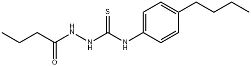 1-(butanoylamino)-3-(4-butylphenyl)thiourea Structure