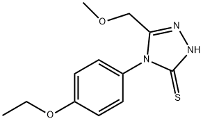 4-(4-ethoxyphenyl)-3-(methoxymethyl)-1H-1,2,4-triazole-5-thione 化学構造式