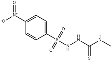 1-methyl-3-[(4-nitrophenyl)sulfonylamino]thiourea Structure