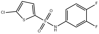 5-chloro-N-(3,4-difluorophenyl)thiophene-2-sulfonamide Structure