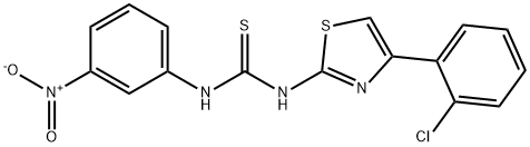 1-[4-(2-chlorophenyl)-1,3-thiazol-2-yl]-3-(3-nitrophenyl)thiourea Structure