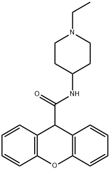 N-(1-ethylpiperidin-4-yl)-9H-xanthene-9-carboxamide Structure