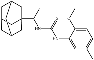 1-[1-(1-adamantyl)ethyl]-3-(2-methoxy-5-methylphenyl)thiourea Structure