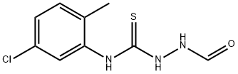 N-[(5-chloro-2-methylphenyl)carbamothioylamino]formamide Structure