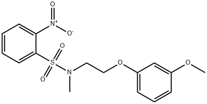 N-[2-(3-methoxyphenoxy)ethyl]-N-methyl-2-nitrobenzenesulfonamide Structure