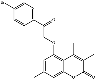 5-[2-(4-bromophenyl)-2-oxoethoxy]-3,4,7-trimethylchromen-2-one,670243-93-3,结构式