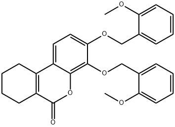 3,4-bis[(2-methoxyphenyl)methoxy]-7,8,9,10-tetrahydrobenzo[c]chromen-6-one Structure