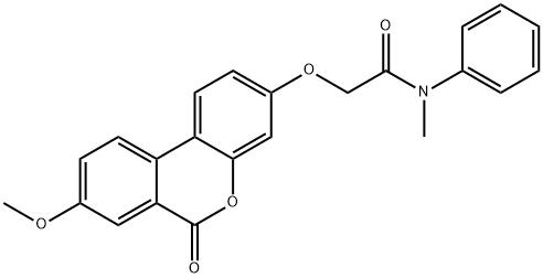 2-(8-methoxy-6-oxobenzo[c]chromen-3-yl)oxy-N-methyl-N-phenylacetamide Structure