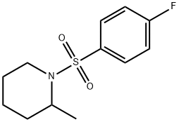 1-(4-fluorophenyl)sulfonyl-2-methylpiperidine Structure