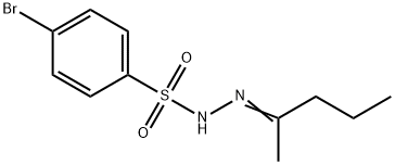 4-bromo-N-[(E)-pentan-2-ylideneamino]benzenesulfonamide 化学構造式