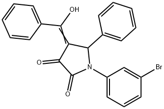 (4E)-1-(3-bromophenyl)-4-[hydroxy(phenyl)methylidene]-5-phenylpyrrolidine-2,3-dione|