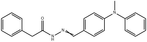 N-[(E)-[4-(N-methylanilino)phenyl]methylideneamino]-2-phenylacetamide,678191-46-3,结构式