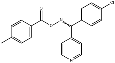 [(E)-[(4-chlorophenyl)-pyridin-4-ylmethylidene]amino] 4-methylbenzoate 结构式