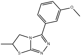 3-(3-methoxyphenyl)-6-methyl-5,6-dihydro-[1,3]thiazolo[2,3-c][1,2,4]triazole Structure